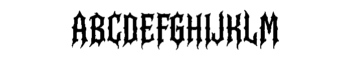 Ravenfang Gothic Font UPPERCASE