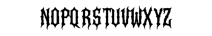 Ravenfang Gothic Font UPPERCASE