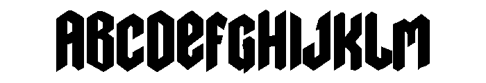 Raventhorn Font UPPERCASE