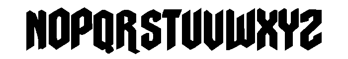 Raventhorn Font UPPERCASE