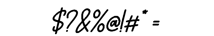 Raventis Italic Font OTHER CHARS