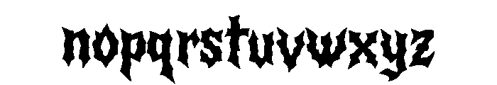 Ravenwraith Font LOWERCASE