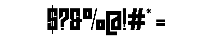 Ravex Regular Font OTHER CHARS