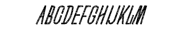 Ravixor Italic Rough Font UPPERCASE
