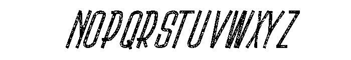 Ravixor Italic Rough Font UPPERCASE