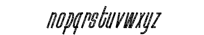 Ravixor Italic Rough Font LOWERCASE