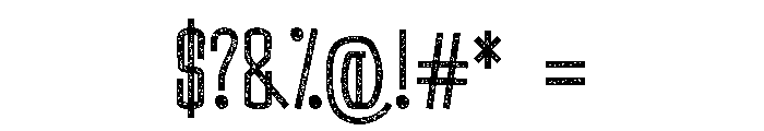 Ravixor Regular Rough Font OTHER CHARS