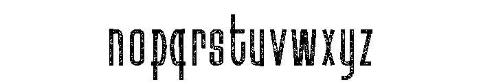 Ravixor Regular Rough Font LOWERCASE