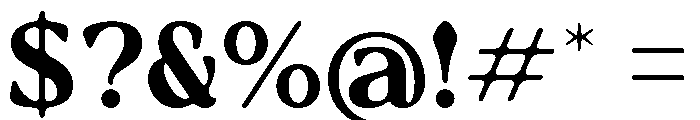 Ravlco Regular Font OTHER CHARS