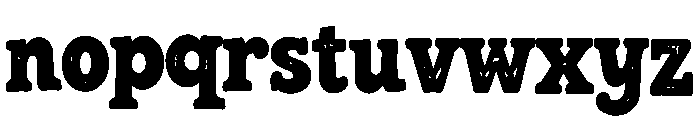 Ravolt Font LOWERCASE