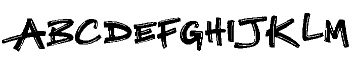 Raw Block Graffiti Font UPPERCASE