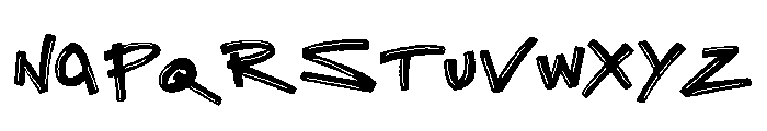 Raw Block Graffiti Font UPPERCASE