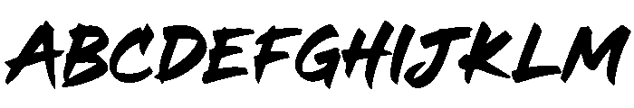 Raw Shocker Font UPPERCASE