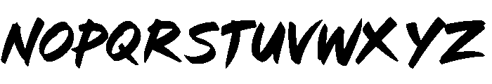 Raw Shocker Font UPPERCASE