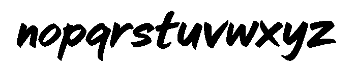 Raw Shocker Font LOWERCASE