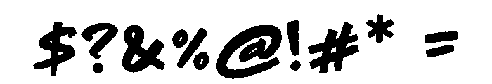 Raw Street Vibe Font OTHER CHARS