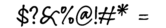 Raw Thoughts Regular Font OTHER CHARS