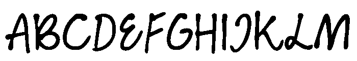 Raw Thoughts Regular Font UPPERCASE