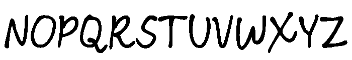 Raw Thoughts Regular Font UPPERCASE