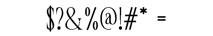 Rawlence Avenue Regular Font OTHER CHARS
