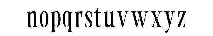 Rawlence Avenue Regular Font LOWERCASE