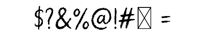 Rawlyn Brush Font OTHER CHARS