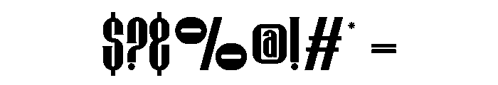 Raxong Speco Font OTHER CHARS