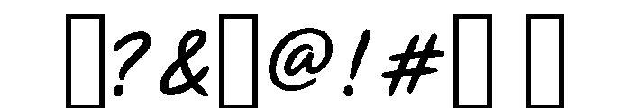 Rayborn Font OTHER CHARS