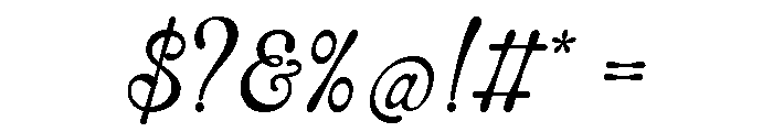Rayhein Font OTHER CHARS