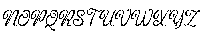 Rayhein Font UPPERCASE
