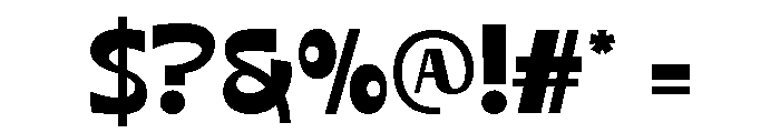 Razor Block Regular Font OTHER CHARS