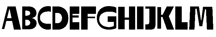 Razor Block Regular Font UPPERCASE