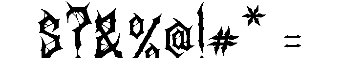 Razorth Font OTHER CHARS