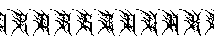 Razorth Font UPPERCASE