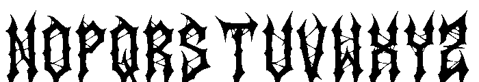 Razorth Font LOWERCASE