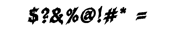 Raztrad Font OTHER CHARS