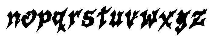 Raztrad Font LOWERCASE
