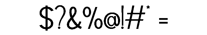rangled-Regular Font OTHER CHARS