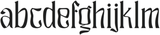 RAGHLICK otf (400) Font LOWERCASE