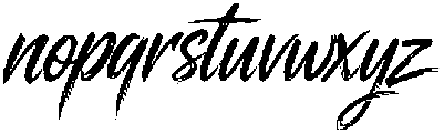 RAIZE Brush otf (400) Font LOWERCASE