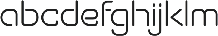 RANOSRegular otf (400) Font LOWERCASE