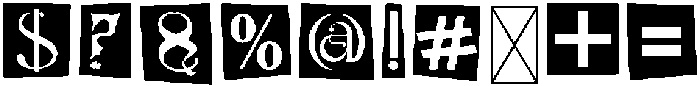 RANSOM Letters Regular otf (400) Font OTHER CHARS