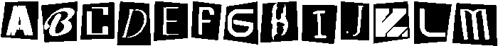 RANSOM Letters Regular otf (400) Font UPPERCASE