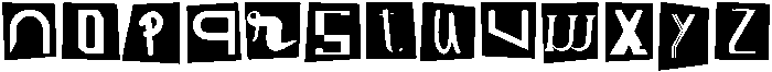 RANSOM Letters Regular otf (400) Font LOWERCASE