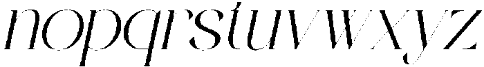RAVENZA Italic otf (400) Font LOWERCASE