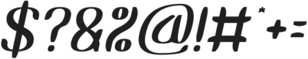 Rabbit and Carrot Italic otf (400) Font OTHER CHARS