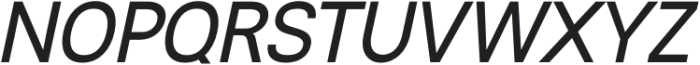 Rabon Grotesk Italic otf (400) Font UPPERCASE