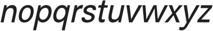 Rabon Grotesk Italic otf (400) Font LOWERCASE
