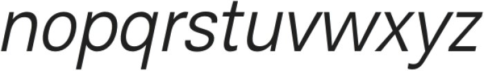 Rabon Grotesk Light Italic otf (300) Font LOWERCASE