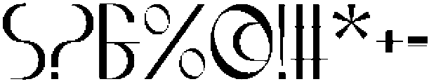 Racbov otf (400) Font OTHER CHARS